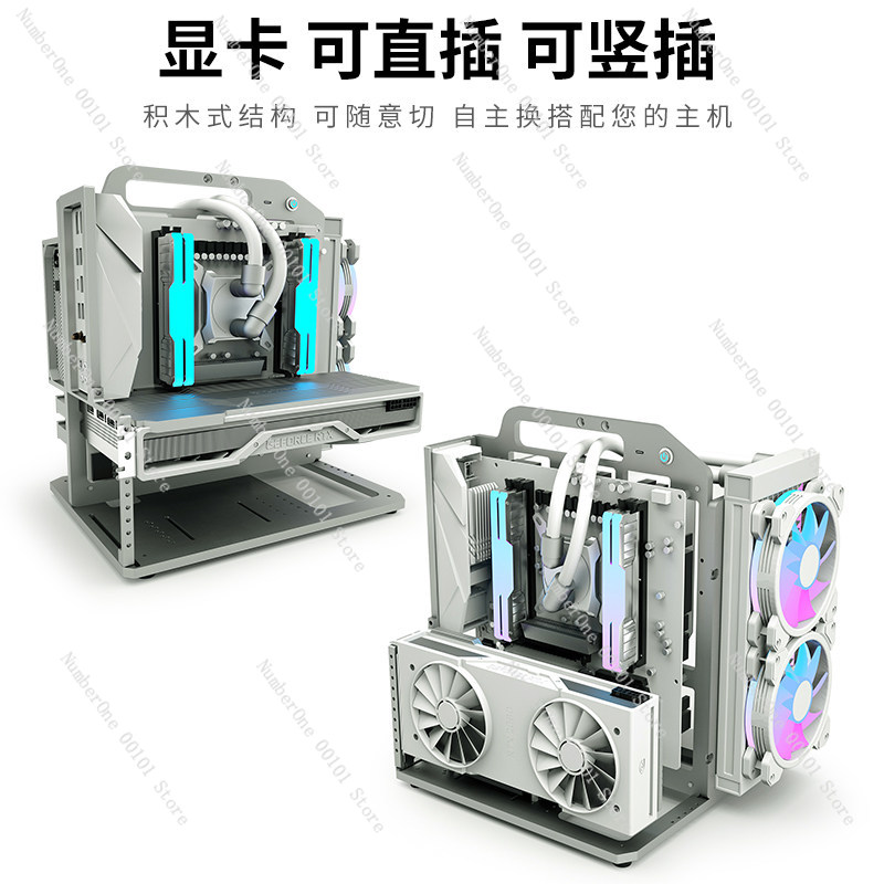 Rak Chassis Aluminium Alloy un - Aluminum Open Frame Test Bench Water Cooling ulasan dan harga